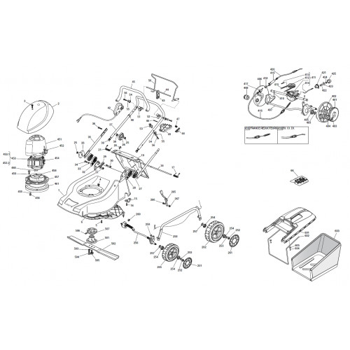 Запчасти для газонокосилки Makita ELM4601