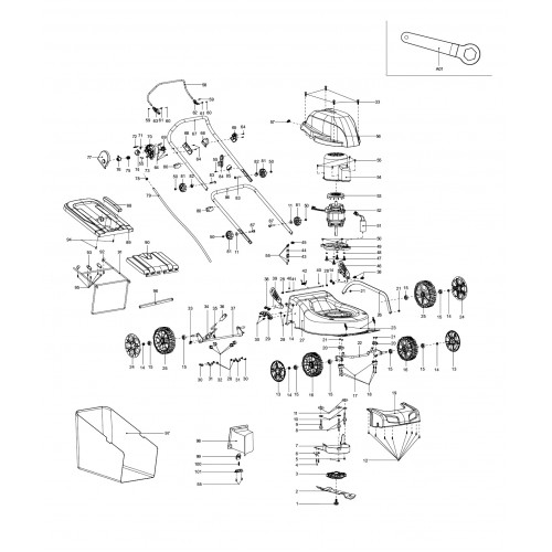 Запчасти для газонокосилки Makita ELM4610