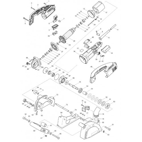 Запчасти для штробореза Makita SG1251J