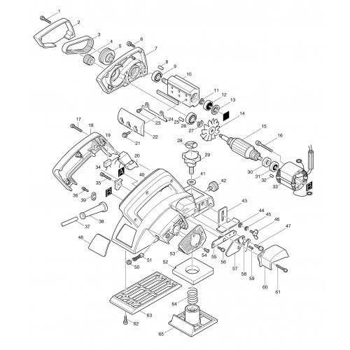 Запчасти для рубанка Makita 1923B