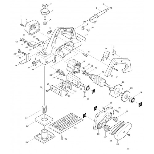 Запчасти для рубанка Makita 1923H