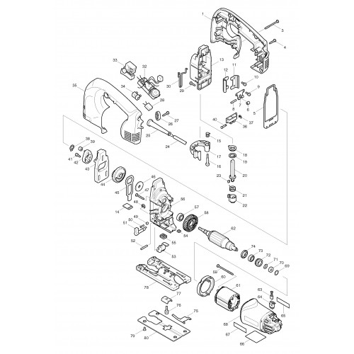 Запчасти для лобзика Makita 4340CT