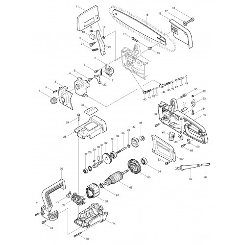 Запчасти для пилы Makita 5016