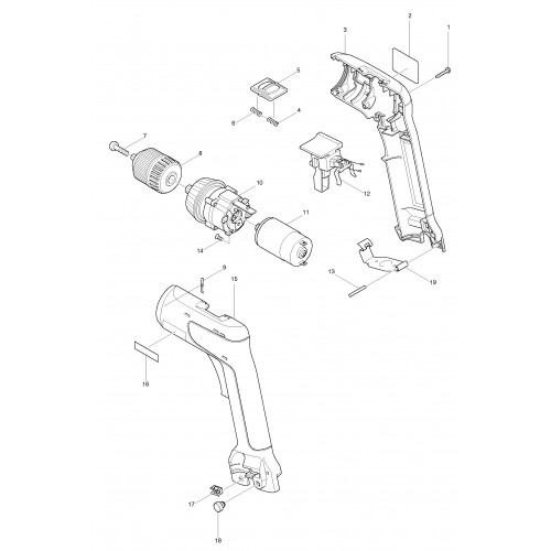 Запчасти для шуруповерта Makita 6019D