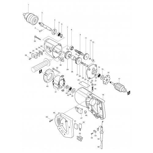 Запчасти для дрели Makita 63004