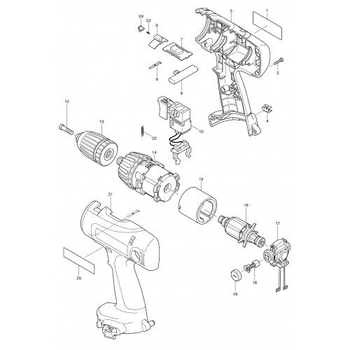 Запчасти для шуруповерта Makita 6337D