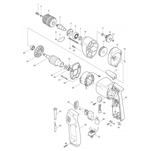 Запчасти для дрели Makita 6510LVR