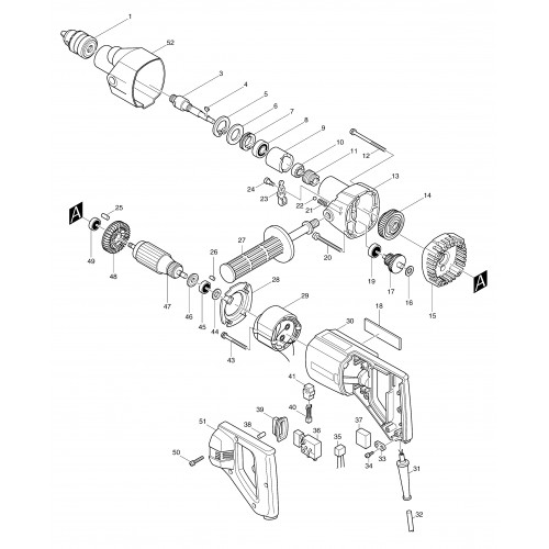 Запчасти для дрели Makita 8406