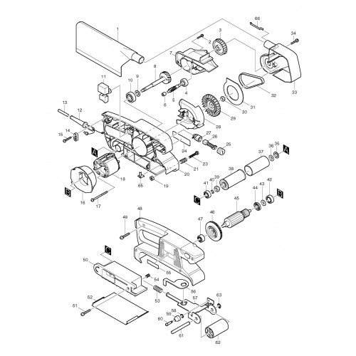 Запчасти для ЛШМ Makita 9910