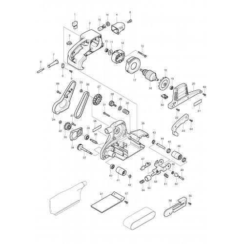 Запчасти для ЛШМ Makita 9920