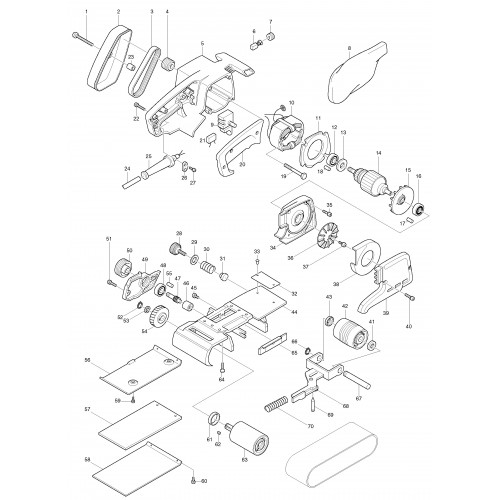 Запчасти для ЛШМ Makita 9924DB