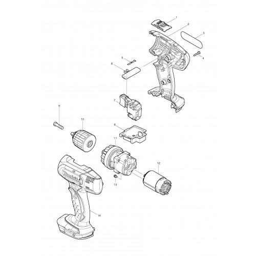 Запчасти для шуруповерта Makita BDF343