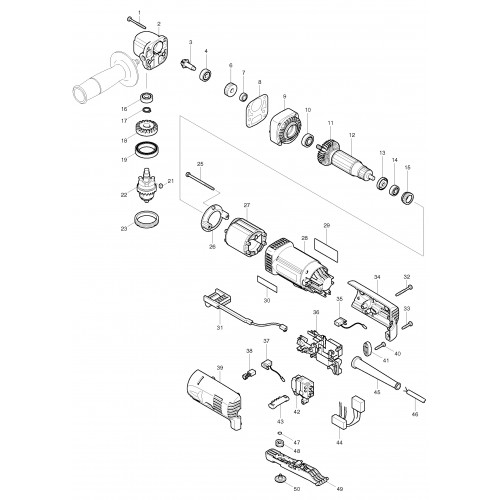 Запчасти для дрели Makita DA3010F