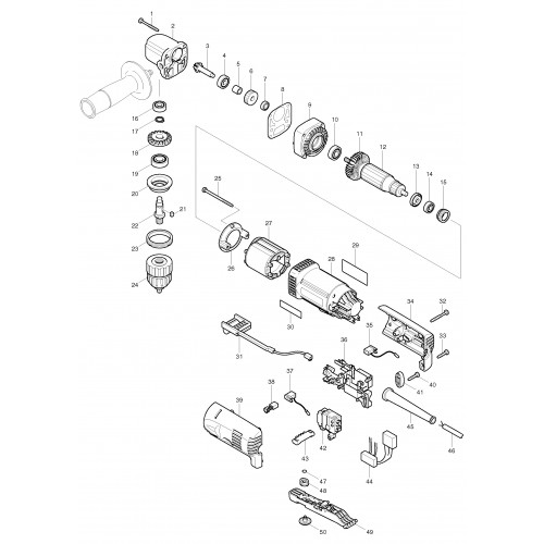 Запчасти для дрели Makita DA3011F