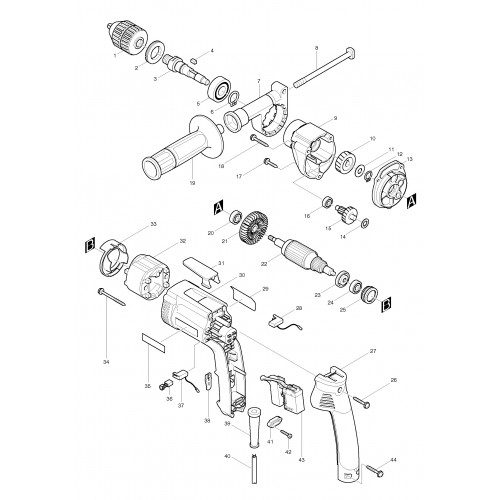 Запчасти для дрели Makita DP3003