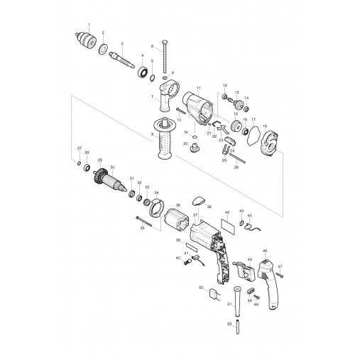 Запчасти для дрели Makita DP4010