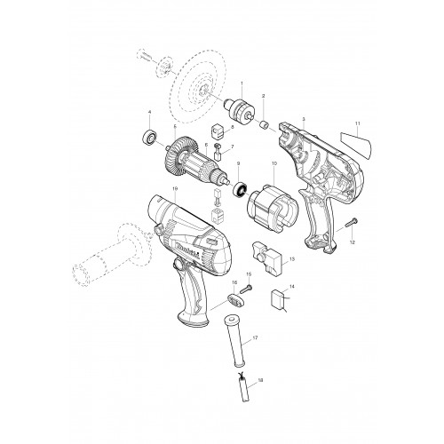 Запчасти для ПШМ Makita GV5010