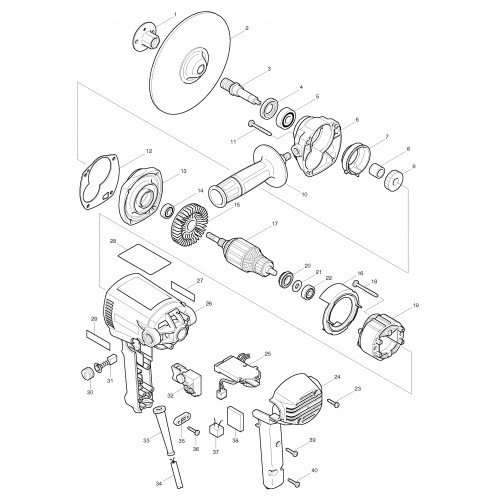 Запчасти для ПШМ Makita GV7000C