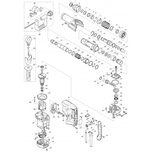 Запчасти для Makita HM0870C