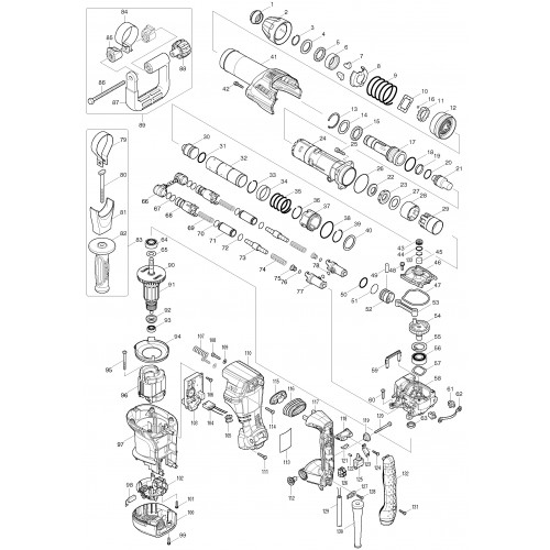 Запчасти для Makita HM0871C