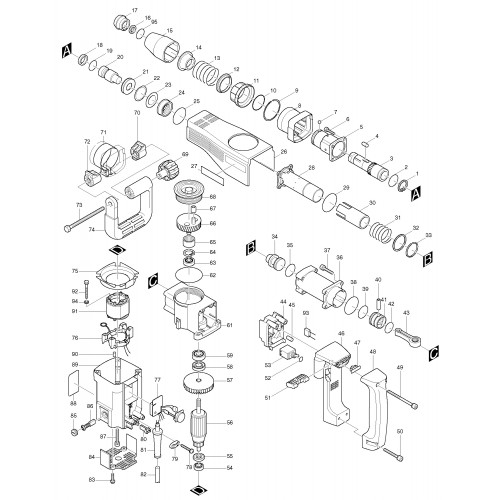 Запчасти для Makita HM1100C