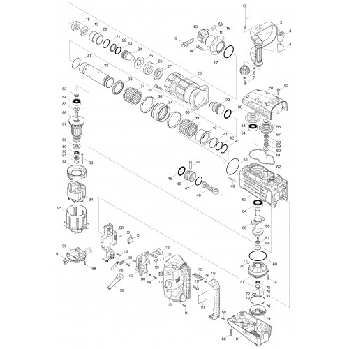 Запчасти для Makita HM1317C