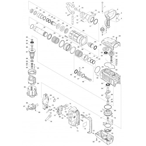 Запчасти для Makita HM1317CB