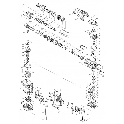 Запчасти для перфоратора Makita HR3540C