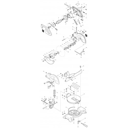 Запчасти для пилы Makita LS1040