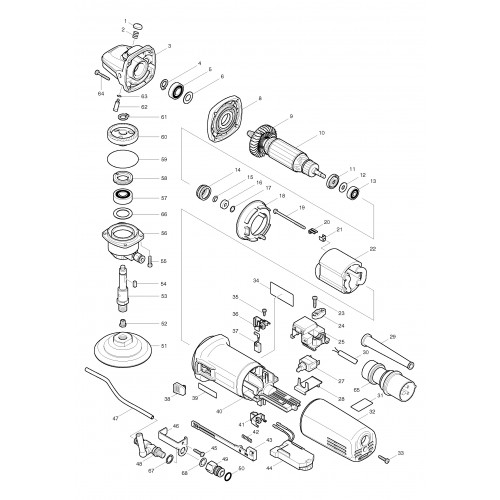 Запчасти для ПШМ Makita PW5000CH