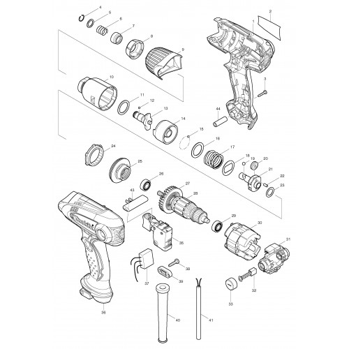 Запчасти для гайковертов Makita TD0101