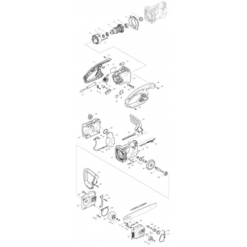 Запчасти для пилы Makita UC3530A