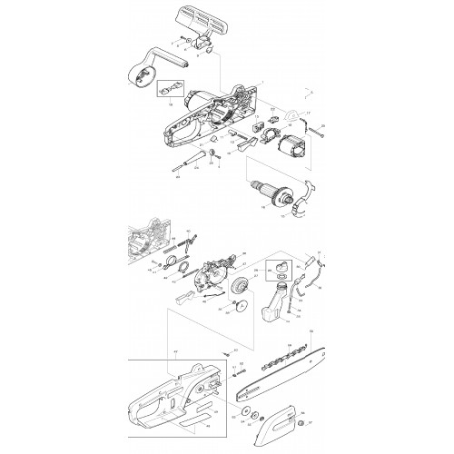 Запчасти для пилы Makita UC4010A