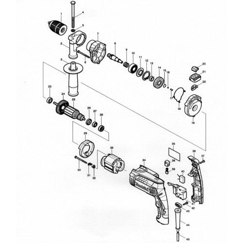 Запчасти для дрели Makita HP1631