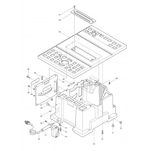 Запчасти для станка Makita 2708