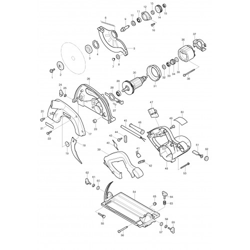 Запчасти для пилы Makita 5604R