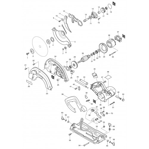 Запчасти для пилы Makita 5704R