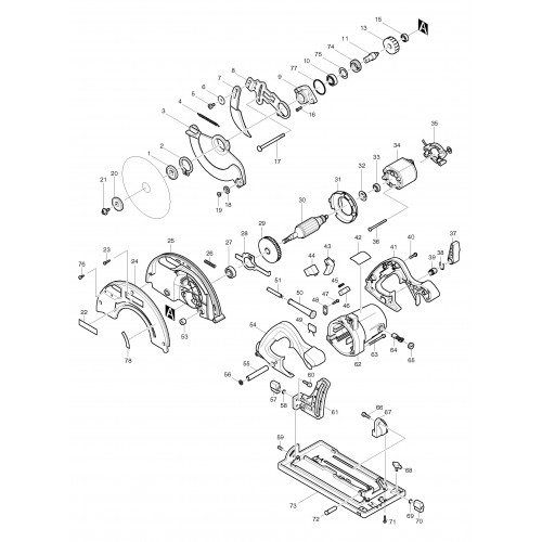 Запчасти для пилы Makita 5705R