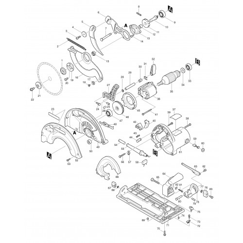 Запчасти для пилы Makita 5903R