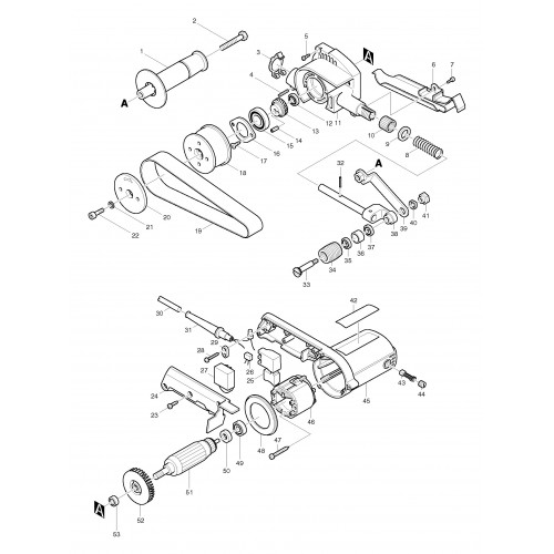 Запчасти для ЛШМ Makita 9031