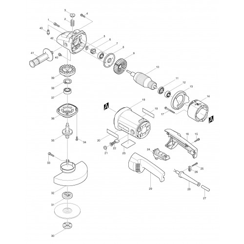 Запчасти для УШМ Makita 9069S