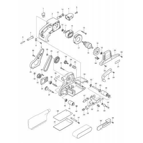 Запчасти для ЛШМ Makita 9404