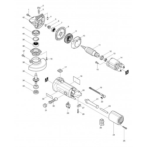 Запчасти для УШМ Makita 9528NB