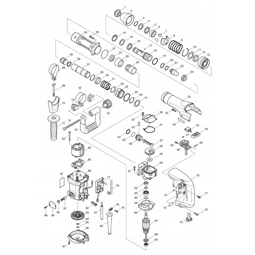 Запчасти для Makita HM0860C