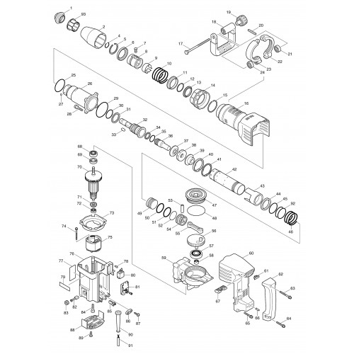 Запчасти для Makita HM1202C