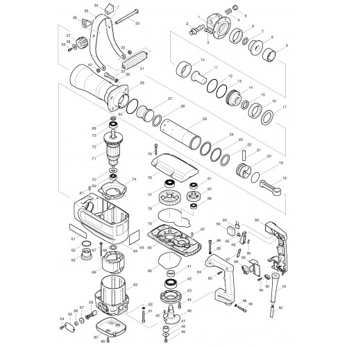 Запчасти для Makita HM1304