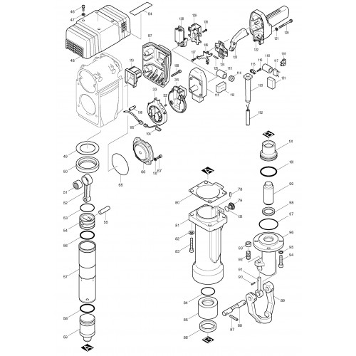 Запчасти для Makita HM1801