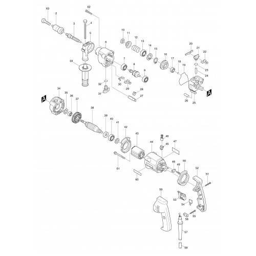 Запчасти для дрели Makita HP2031