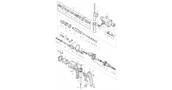 Схема сборки перфоратора makita 2450