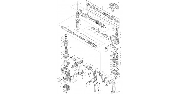 Схема перфоратора макита 2450 деталировка